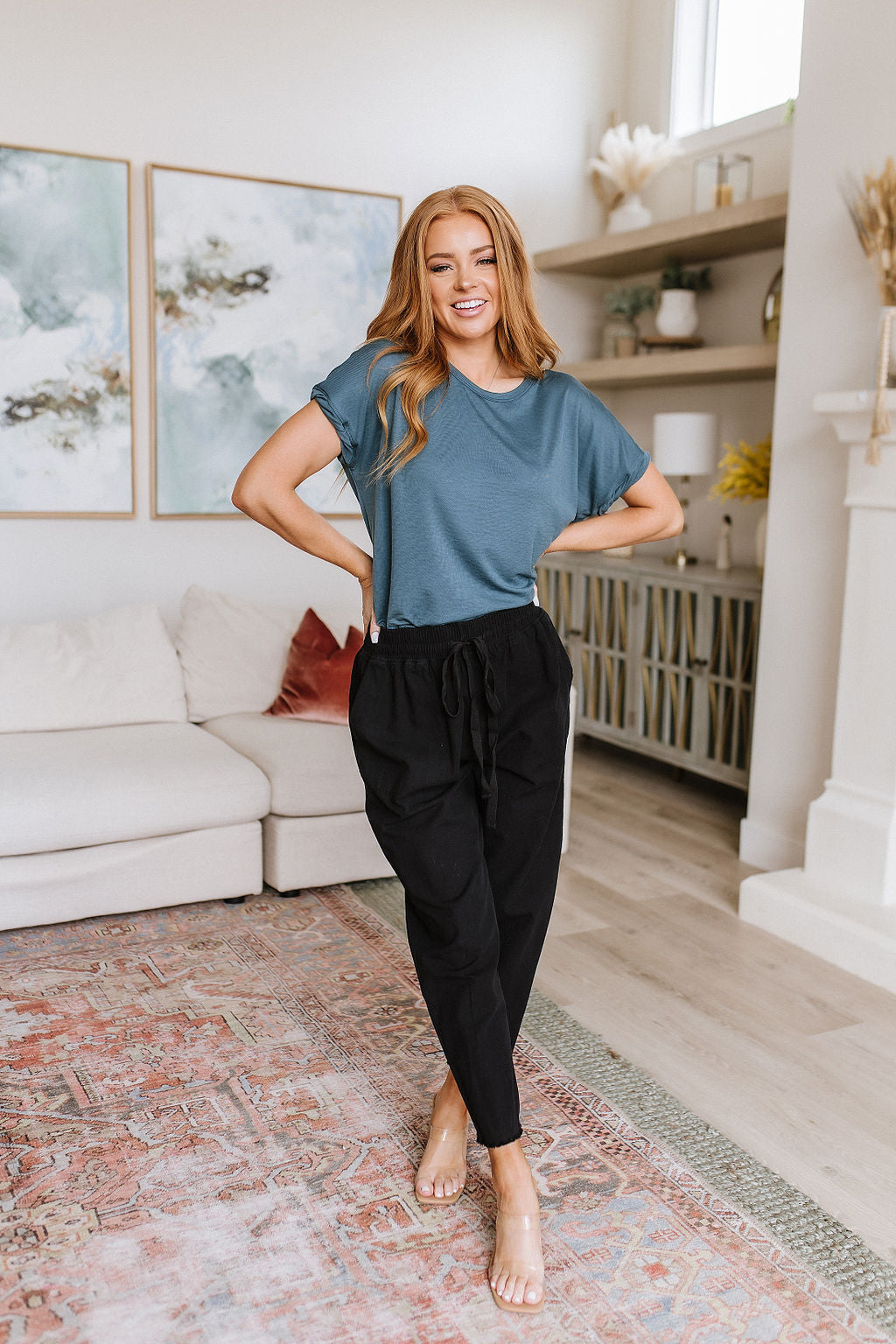 Love Me Dearly High Waisted Pants in Black – Honey's Child
