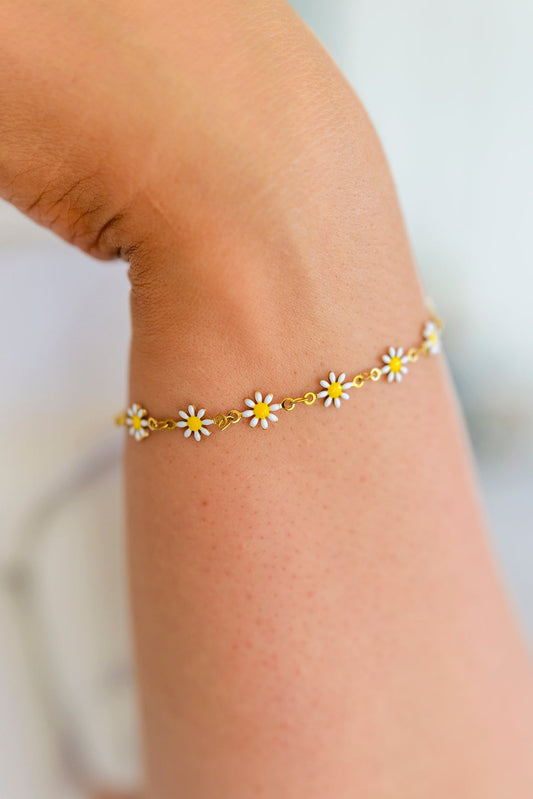 Wildflower Bracelet in White